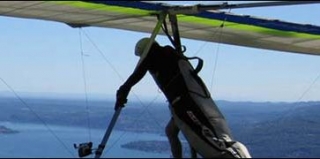  Ala delta en el lago